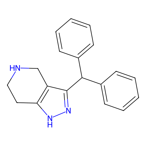 3-Benzhydryl-4,5,6,7-tetrahydro-1H-pyrazolo[4,3-c]pyridine structure