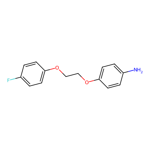 4-[2-(4-Fluoro-phenoxy)-ethoxy]-phenylamine structure
