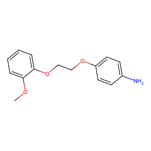 4-[2-(2-Methoxy-phenoxy)-ethoxy]-phenylamine structure