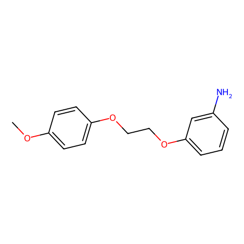3-[2-(4-Methoxy-phenoxy)-ethoxy]-phenylamine structure