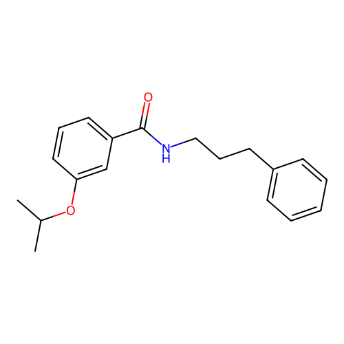 N-(3-phenylpropyl)-3-propan-2-yloxybenzamide structure