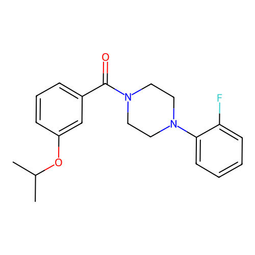 [4-(2-Fluorophenyl)piperazin-1-yl]-(3-propan-2-yloxyphenyl)methanone structure