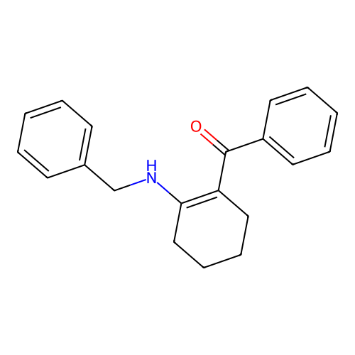 [2-(Benzylamino)cyclohex-1-en-1-yl](phenyl)methanone structure