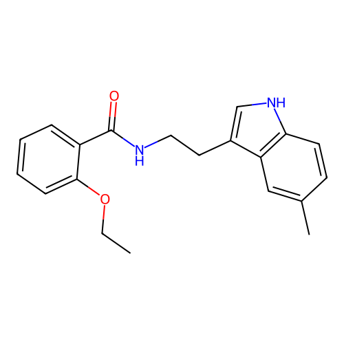 2-ethoxy-N-[2-(5-methyl-1H-indol-3-yl)ethyl]benzamide structure