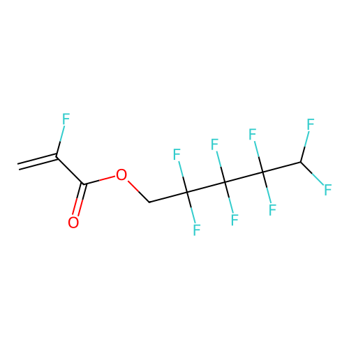 2,2,3,3,4,4,5,5-Octafluoropentyl 2-fluoroprop-2-enoate structure