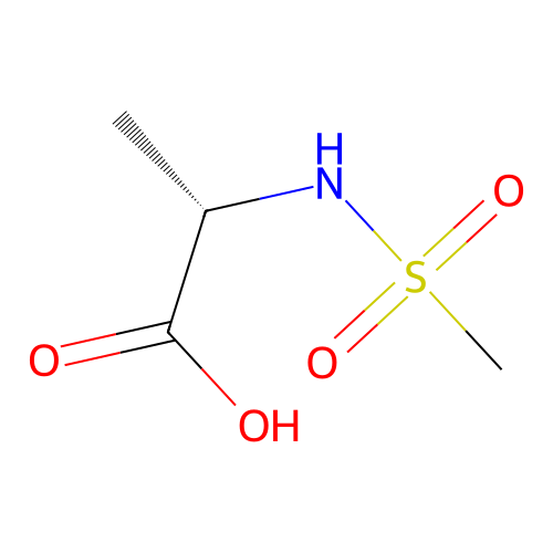 N-(Methylsulfonyl)-L-alanine structure
