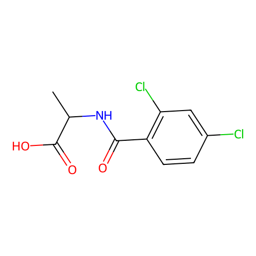 2-[(2,4-Dichlorobenzoyl)amino]propanoic acid structure