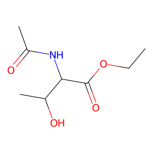 Ethyl 2-acetamido-3-hydroxybutanoate structure