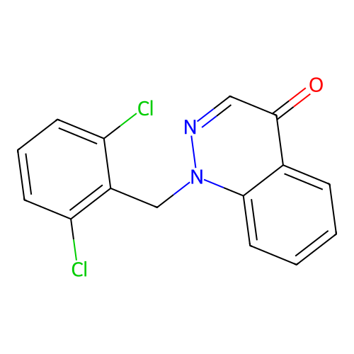 1-[(2,6-Dichlorophenyl)methyl]cinnolin-4-one structure