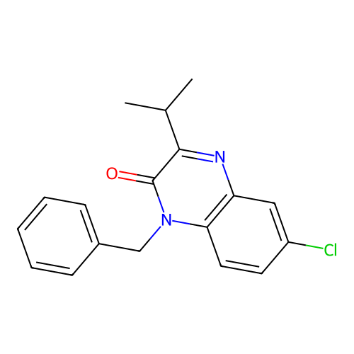 1-Benzyl-6-chloro-3-propan-2-ylquinoxalin-2-one structure