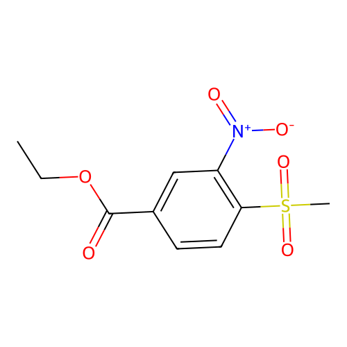 Ethyl 4-methylsulfonyl-3-nitrobenzoate structure