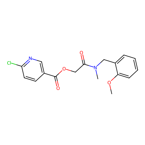 {[(2-methoxyphenyl)methyl](methyl)carbamoyl}methyl 6-chloropyridine-3-carboxylate structure