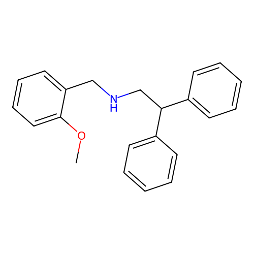 N-[(2-methoxyphenyl)methyl]-2,2-diphenylethanamine structure