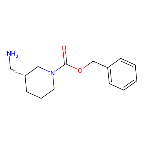 benzyl (3R)-3-(aminomethyl)piperidine-1-carboxylate structure