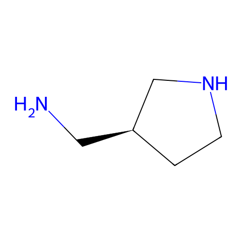 [(3S)-pyrrolidin-3-yl]methanamine structure