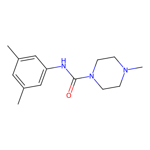 N-(3,5-dimethylphenyl)-4-methylpiperazine-1-carboxamide structure