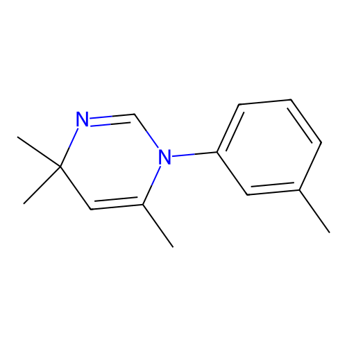 4,4,6-Trimethyl-1-(3-methylphenyl)-1,4-dihydropyrimidine structure