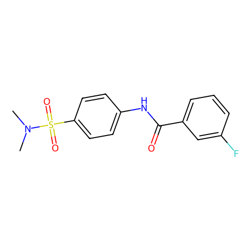 N-[4-(dimethylsulfamoyl)phenyl]-3-fluorobenzamide structure