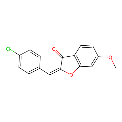 3(2H)-Benzofuranone, 2-[(4-chlorophenyl)methylene]-6-methoxy- structure