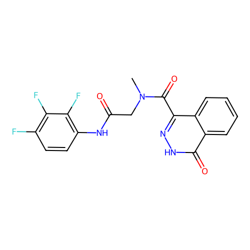 N-methyl-4-oxo-N-[2-oxo-2-(2,3,4-trifluoroanilino)ethyl]-3H-phthalazine-1-carboxamide structure