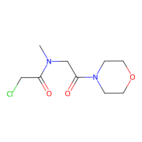 2-chloro-N-methyl-N-[2-(morpholin-4-yl)-2-oxoethyl]acetamide structure