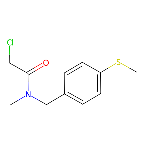 2-chloro-N-methyl-N-[4-(methylthio)benzyl]acetamide structure