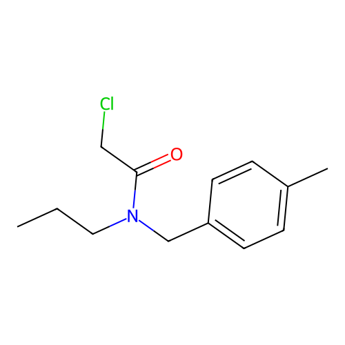 2-chloro-N-[(4-methylphenyl)methyl]-N-propylacetamide structure