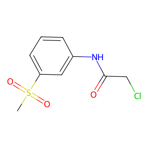 2-chloro-N-(3-methanesulfonylphenyl)acetamide structure