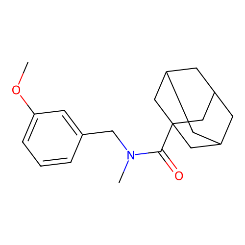 N-[(3-methoxyphenyl)methyl]-N-methyladamantane-1-carboxamide structure