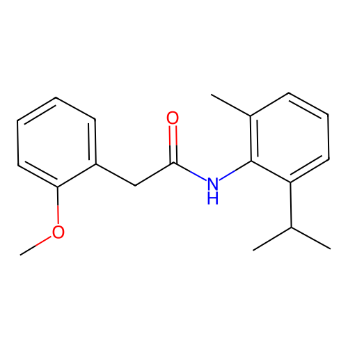 2-(2-methoxyphenyl)-N-(2-methyl-6-propan-2-ylphenyl)acetamide structure