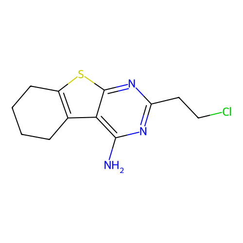 2-(2-Chloroethyl)-5,6,7,8-tetrahydro[1]benzothieno[2,3-d]pyrimidin-4-amine structure