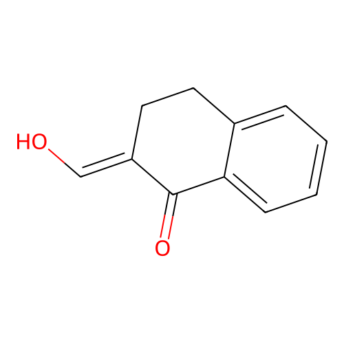 (2E)-2-(Hydroxymethylidene)-3,4-dihydronaphthalen-1(2H)-one structure