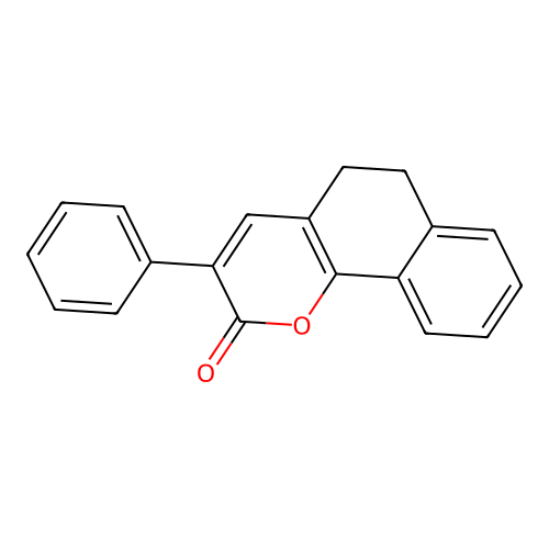 3-Phenyl-5,6-dihydro-2H-naphtho[1,2-b]pyran-2-one structure