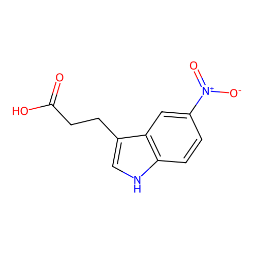 3-(5-Nitro-1h-indol-3-yl)propanoic acid structure