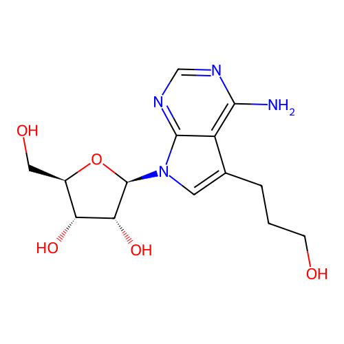 5-(3-Hydroxypropyl)tubercidin structure