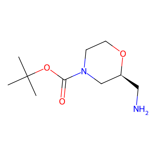 (S)-tert-Butyl 2-(aminomethyl)morpholine-4-carboxylate structure