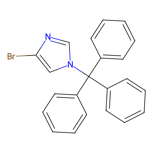 4-Bromo-1-trityl-1H-imidazole structure