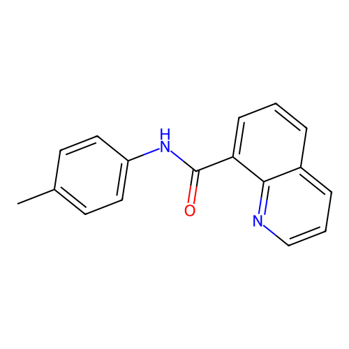 N-(4-methylphenyl)quinoline-8-carboxamide structure