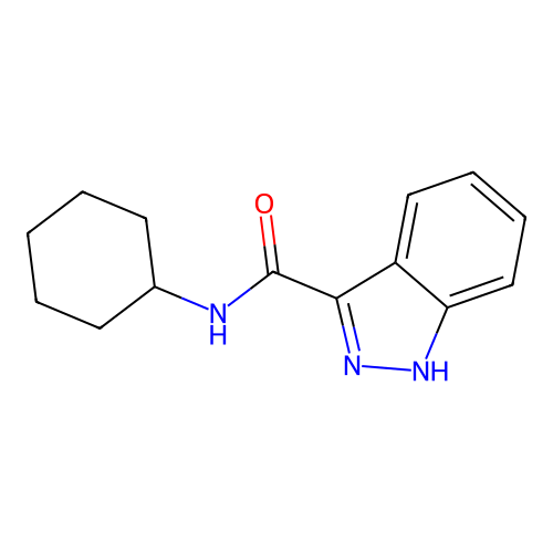 N-Cyclohexyl-1H-indazole-3-carboxamide structure