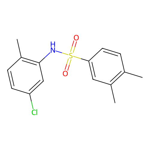 N-(5-chloro-2-methylphenyl)-3,4-dimethylbenzenesulfonamide structure