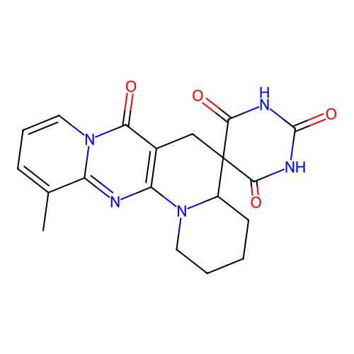 12-methyl-2,3,4,4a-tetrahydro-1H,1'H-spiro[pyrido[1',2':1,2]pyrimido[5,4-c]quinolizine-5,5'-pyrimidine]-2',4',6',7(3'H,6H)-tetraone structure