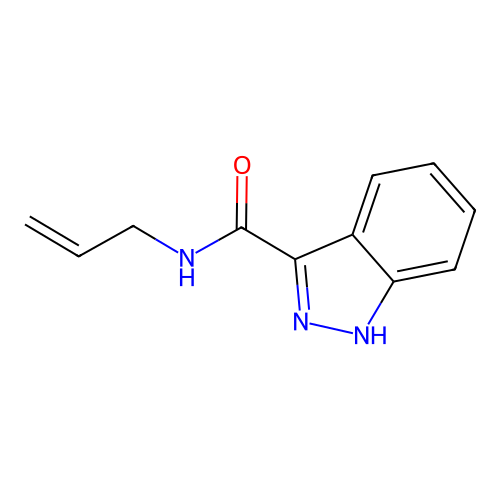 N-prop-2-enyl-1H-indazole-3-carboxamide structure