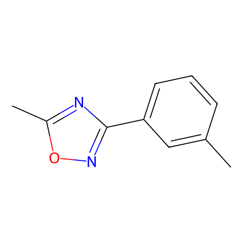 5-Methyl-3-(3-methylphenyl)-1,2,4-oxadiazole structure
