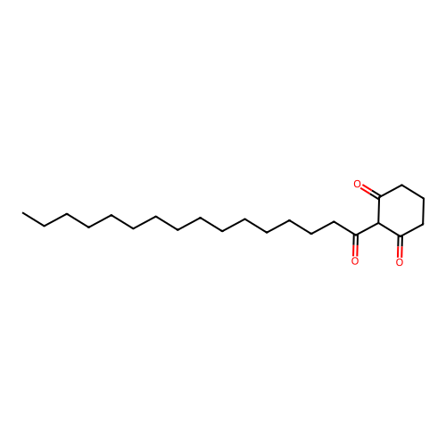 1,3-Cyclohexanedione, 2-(1-oxohexadecyl)- structure
