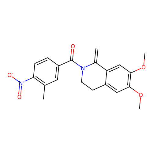 (6,7-dimethoxy-1-methylene-3,4-dihydroisoquinolin-2(1H)-yl)(3-methyl-4-nitrophenyl)methanone structure