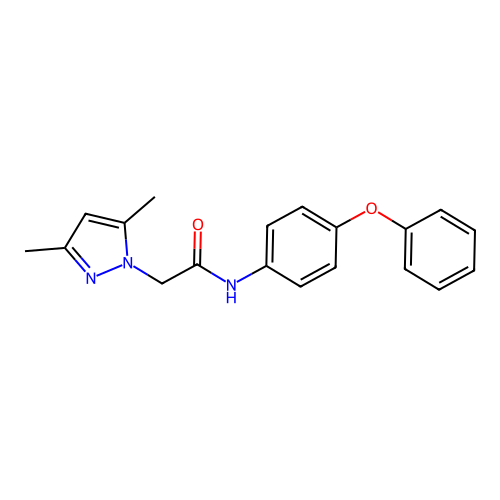 2-(3,5-Dimethyl-pyrazol-1-yl)-N-(4-phenoxy-phenyl)-acetamide structure