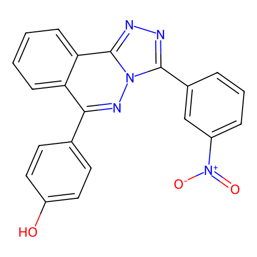 4-[3-(3-Nitrophenyl)[1,2,4]triazolo[3,4-a]phthalazin-6-yl]phenol structure