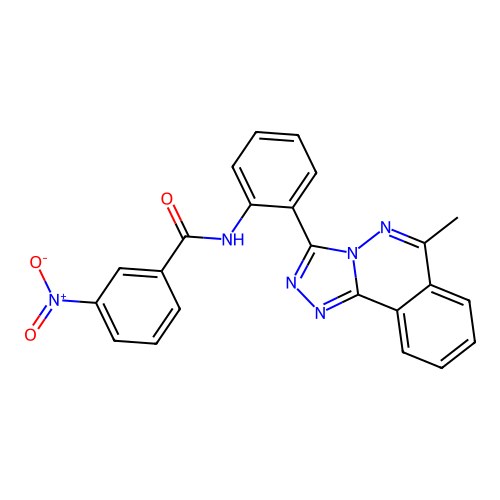 N-(2-(6-methyl-[1,2,4]triazolo[3,4-a]phthalazin-3-yl)phenyl)-3-nitrobenzamide structure