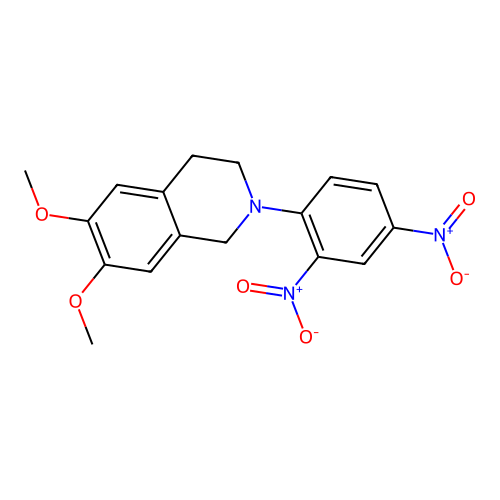 2-(2,4-Dinitrophenyl)-6,7-dimethoxy-1,2,3,4-tetrahydroisoquinoline structure
