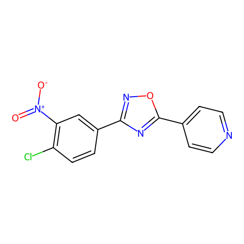 3-(4-Chloro-3-nitrophenyl)-5-(pyridin-4-yl)-1,2,4-oxadiazole structure